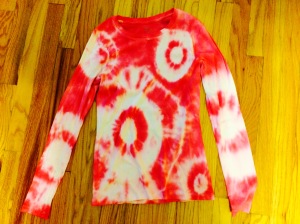 pink and white tie dye